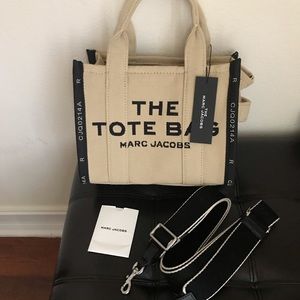 Marc Jacobs The Jacquard Mini Tote Woven Handbag